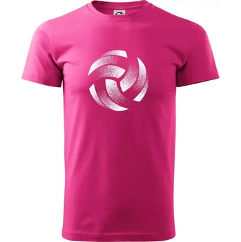 Volejbalový míč tiskový design - Klasické pánské triko vyšší gramáže - XS ( Purpurová )