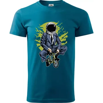 Pánské oblečení Bike To The Moon - Klasické pánské triko vyšší gramáže - XS ( Petrolejová )