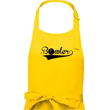 Kuchyňská zástěra Bowler - Dámská zástěra na vaření - Univerzální velikost ( Žlutá )