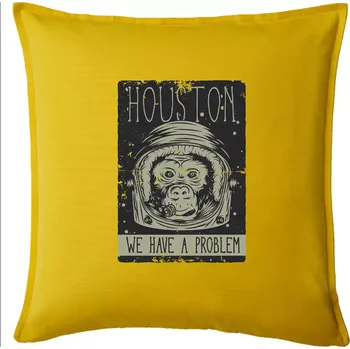Polštář Houston we have a problem - Polštář 50x50 - 50x50 - Pouze potah ( Žlutá )