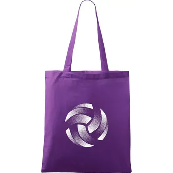 Volejbalový míč tiskový design - Taška bavlněná - 42 x 38 cm ( Fialová )