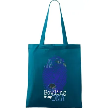 Bowling is my DNA - Taška bavlněná - 42 x 38 cm ( Petrolejová )