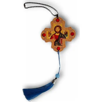 Přívěsek Přívěsek do auta s ikonou Krista v křížovém tvaru