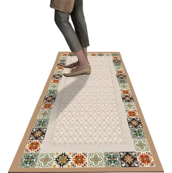 Koberec Protiskluzový koberec 50x160 cm Kuchyňská rohožka Retro podlahový koberec Savý do koupelny Ložnice Chodby Kuchyně Dekorační rohožka
