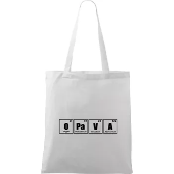 Periodická tabulka Opava - Taška bavlněná - 42 x 38 cm ( Bílá )