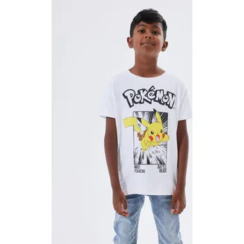 Chlapecké tričko Name It Pokemon Short-Sleeve T-Shirt Bright White 11-12 let