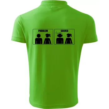 Pánská košile Problém - Music - Polokošile pánská Pique Polo 203 - 4XL ( Apple Green )