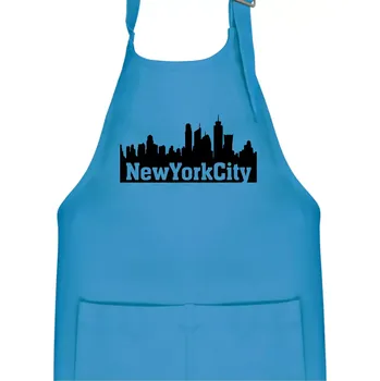 Kuchyňská zástěra New York City silueta - Dětská zástěra na vaření - Univerzální velikost ( Světlý tyrkys )