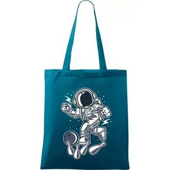 Astro bowling - Taška bavlněná - 42 x 38 cm ( Petrolejová )