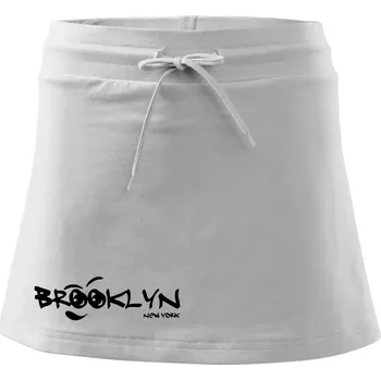 Dámská sukně Brooklyn úsměv - Sportovní sukně - two in one - S ( Bílá )