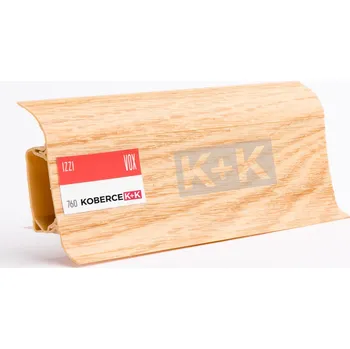 soklová lišta Obvodová soklová lišta plastová (pro PVC a vinyl) classic dub - 250cm