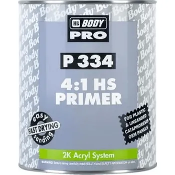 Autolak HB BODY PRIMER P334 HS 4:1 plnič šedý 1L