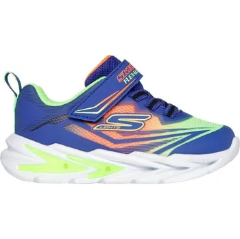 Chlapecké tenisky Dětská volnočasová obuv Skechers FLEX-GLOW ULTRA 23 Tmavě modrá, Světle zelená, Oranžová, Bílá