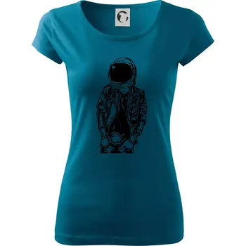 Dámské oblečení Astronaut Punkster - Dámské triko Pure - L ( Petrolejová )