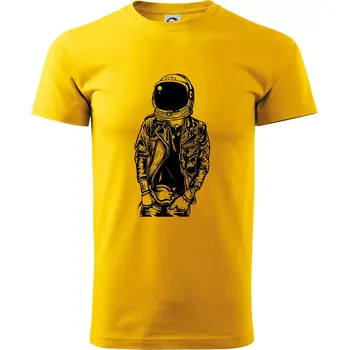 Pánské tričko Astronaut Punkster - Triko extra velké (5-8XL) - 8XL ( Žlutá )