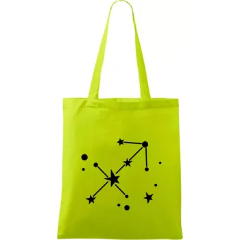Souhvězdí - Sagittarius - Střelec - Taška bavlněná - 42 x 38 cm ( Limetková )