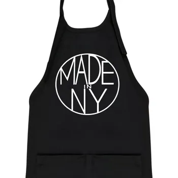 Kuchyňská zástěra Made in NY - Dětská zástěra na vaření - Univerzální velikost ( Černá )