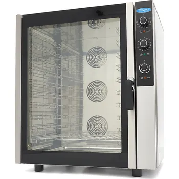 konvektomat Kombinovaná parní Trouba - vhodná pro 10 Zásobníky (1/1 GN / 60 x 40 cm) - Analogová - 400V | Maxima, 08500207