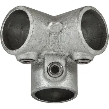 Zábradlí Pozinkovaná spojka pro trubky 60,3 mm, tvar vrchní roh