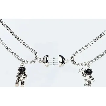 Náhrdelník Magnetický párový náhrdelník pro dva | párový šperk, náhrdelník** - 2 ks