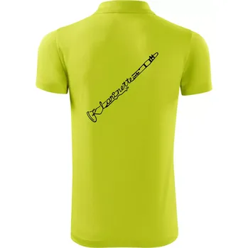 Pánská košile Klarinet nápis - Polokošile Victory sportovní (dresovina) - M ( Limetková )