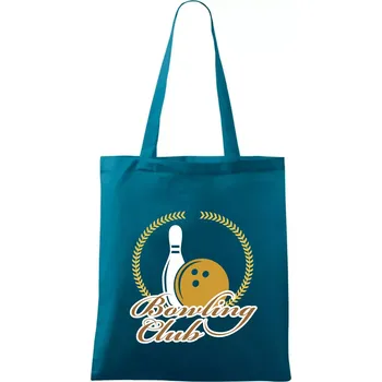 Bowling cup věnec - Taška bavlněná - 42 x 38 cm ( Petrolejová )