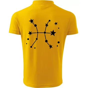 Pánská košile Souhvězdí - Pisces - Ryby - Polokošile pánská Pique Polo 203 - XL ( Žlutá )