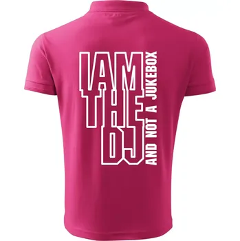 Pánská košile Iam the dj and not a jukebox na výšku - Polokošile pánská Pique Polo 203 - 5XL ( Purpurová )