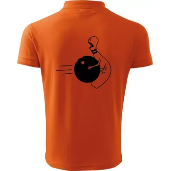 Pánská košile Koule vs kuželka - Polokošile pánská Pique Polo 203 - 4XL ( Oranžová )