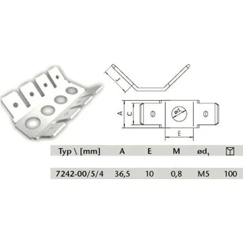 Konektor 7242-00/5/4 2*T6,3/sv. DK 35-12-050-18254