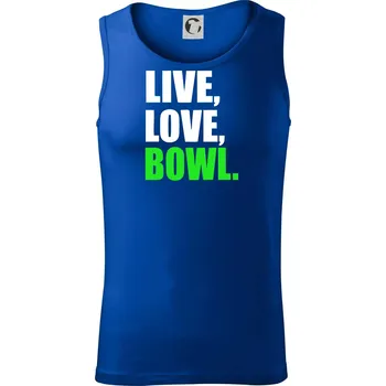 Live, Love, Bowl - Tílko pánské Core - S ( Královská modrá )