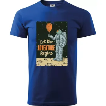 Astronaut balón - Triko extra velké (5-8XL) - 7XL ( Královská modrá )
