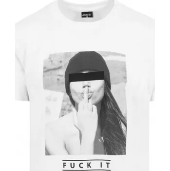 Pánské tričko Triko Mister Tee F#?KIT - bílé, 4XL