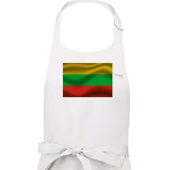 Kuchyňská zástěra Litva vlajka obdélník - Pánská zástěra na vaření - Univerzální velikost ( Bílá )