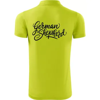 Pánská košile German shepherd - nápis okrasny - nápis okrasný - Polokošile Victory sportovní (dresovina) - L ( Limetková )
