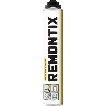 Montážní pěna PU pěna nízkoexpanzní REMONTIX krémová, 700ml