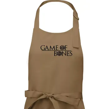 Kuchyňská zástěra Game of bones - Dámská zástěra na vaření - Univerzální velikost ( Cappuccino )