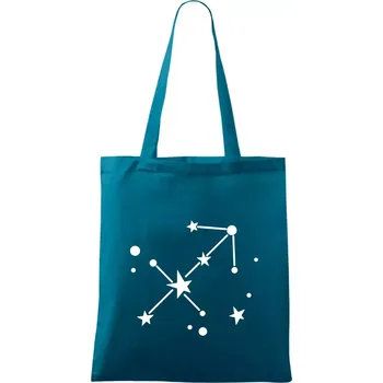 Souhvězdí - Sagittarius - Střelec - Taška bavlněná - 42 x 38 cm ( Petrolejová )