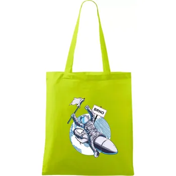 Brno penis raketa - Taška bavlněná - 42 x 38 cm ( Limetková )