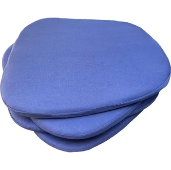 Podsedák Top textil Sada podsedáků Klasik 36x38 cm, 4dílná, Jersey, tmavě modrá