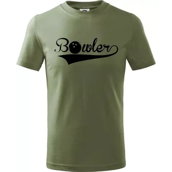 Chlapecké oblečení Bowler - Tričko dětské bavlněné - 104-110cm / 3-4 roky ( Khaki )