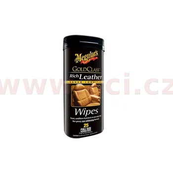 Auto-moto MEGUIARS Gold Class Rich Leather Cleaner Wipes - ubrousky k vyčištění a ošetření kůže 25 ks MEGUIARS ME G10900