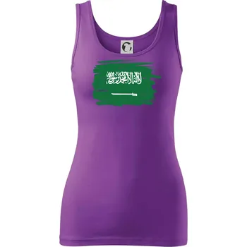 Dámské tričko Saudská Arábie - vlajka - Dámské tílko - XL ( Fialová )