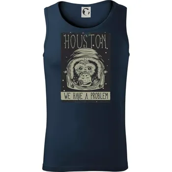 Houston we have a problem - Tílko pánské Core - M ( Námořní modrá (velmi tmavá - téměř černá) )