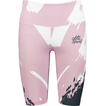 Dámské kalhoty Dámské legíny nad kolena premium ALTISPORT VOJ/ALW081LEG02 RŮŽOVÁ-ČERNÁ S