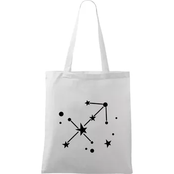 Nákupní taška Souhvězdí - Sagittarius - Střelec - Taška bavlněná - 42 x 38 cm ( Bílá )