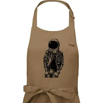 Kuchyňská zástěra Astronaut Punkster - Pánská zástěra na vaření - Univerzální velikost ( Cappuccino )