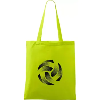 Volejbalový míč tiskový design - Taška bavlněná - 42 x 38 cm ( Limetková )