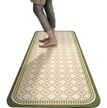 Koberec Protiskluzový koberec 50x80 cm Retro vzor Koupelnová rohožka Kuchyňský koberec Vstupní rohož Dekorace do domácnosti Savý povrch