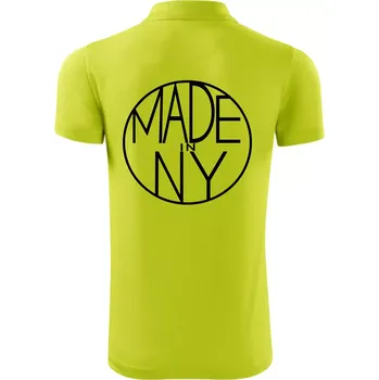 Pánská košile Made in NY - Polokošile Victory sportovní (dresovina) - M ( Limetková )